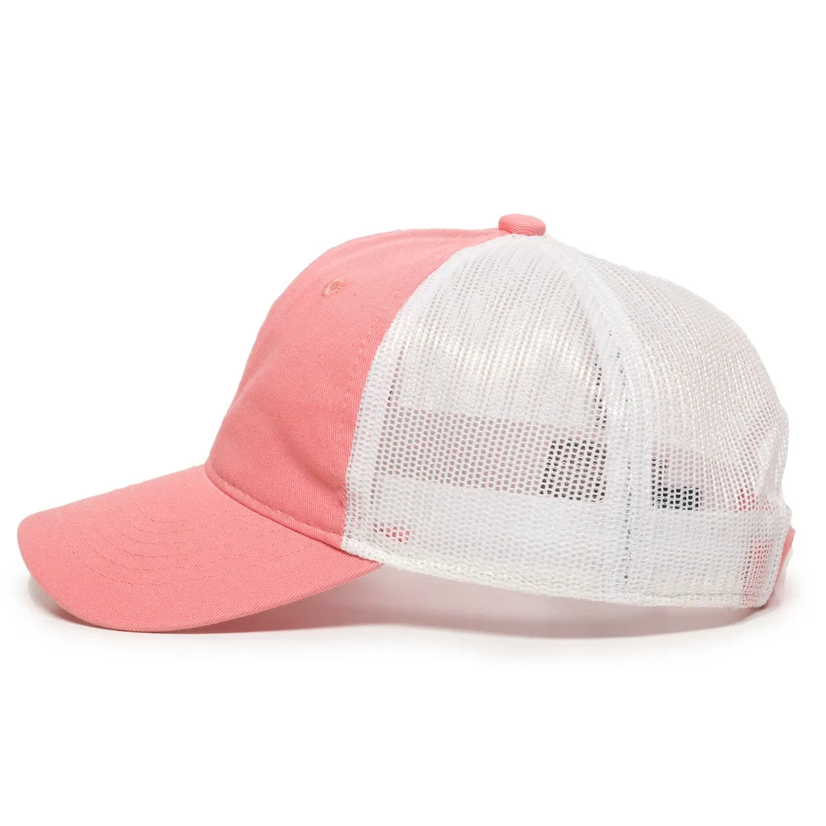 Outdoor Cap FWT-130L Garment Washed Cotton Twill Unstructured Trucker Hat Unisex Accessories Hats & Caps