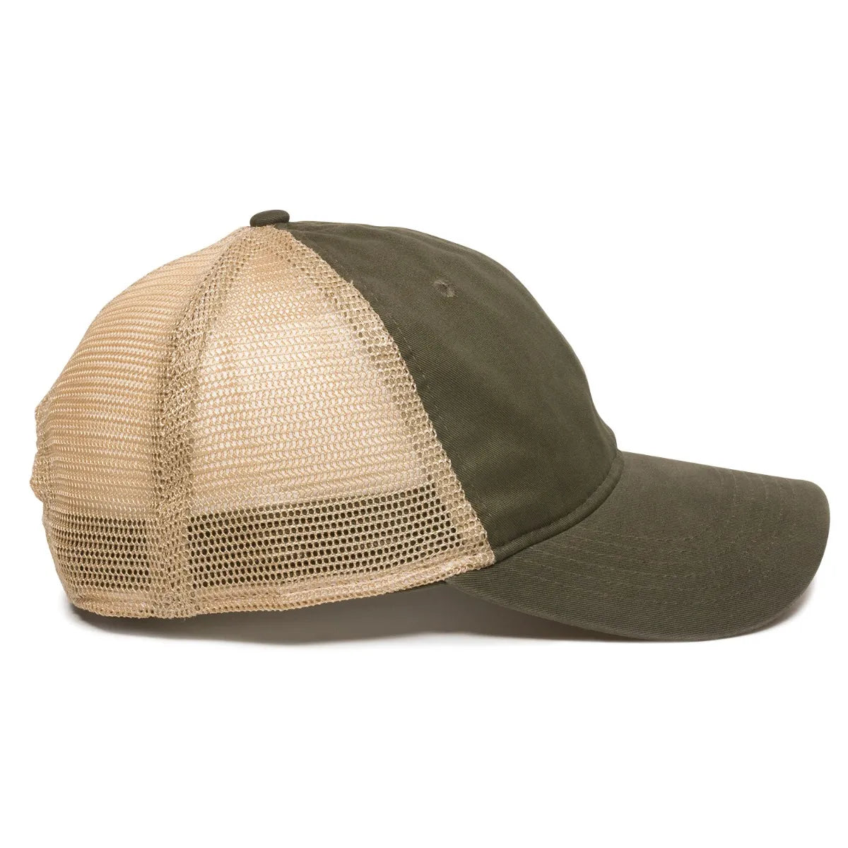 Outdoor Cap PWT-200M Tea-Stained Unstructured Trucker Hat Unisex Accessories Hats & Caps