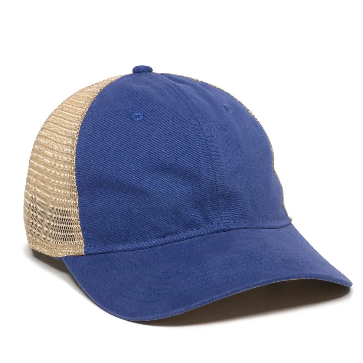 Outdoor Cap PWT-200M Tea-Stained Unstructured Trucker Hat Unisex Accessories Hats & Caps