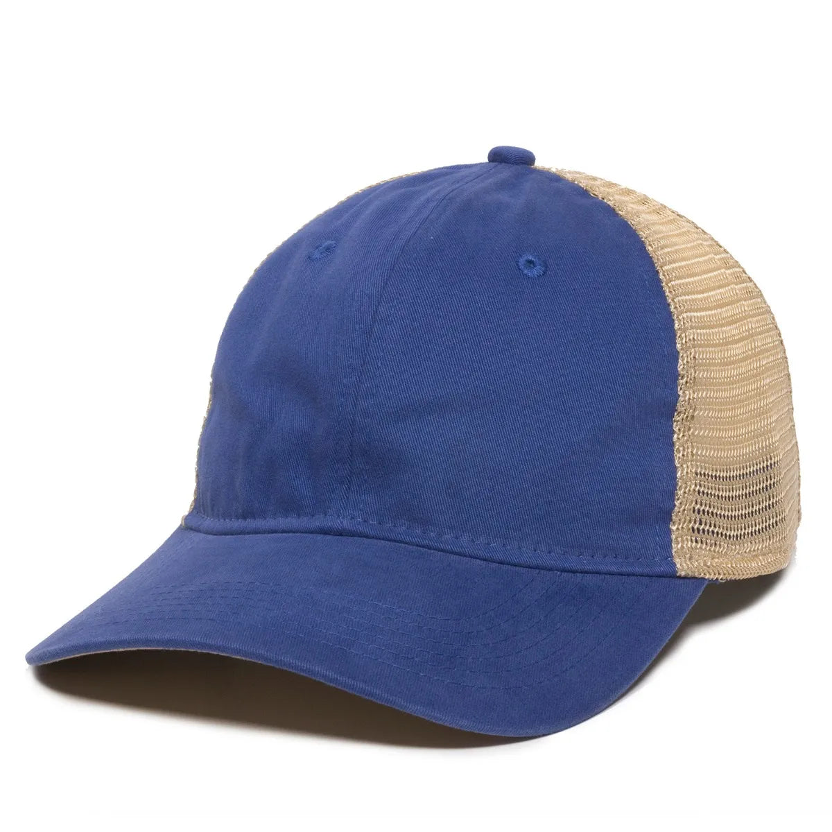 Outdoor Cap PWT-200M Tea-Stained Unstructured Trucker Hat Unisex Accessories Hats & Caps