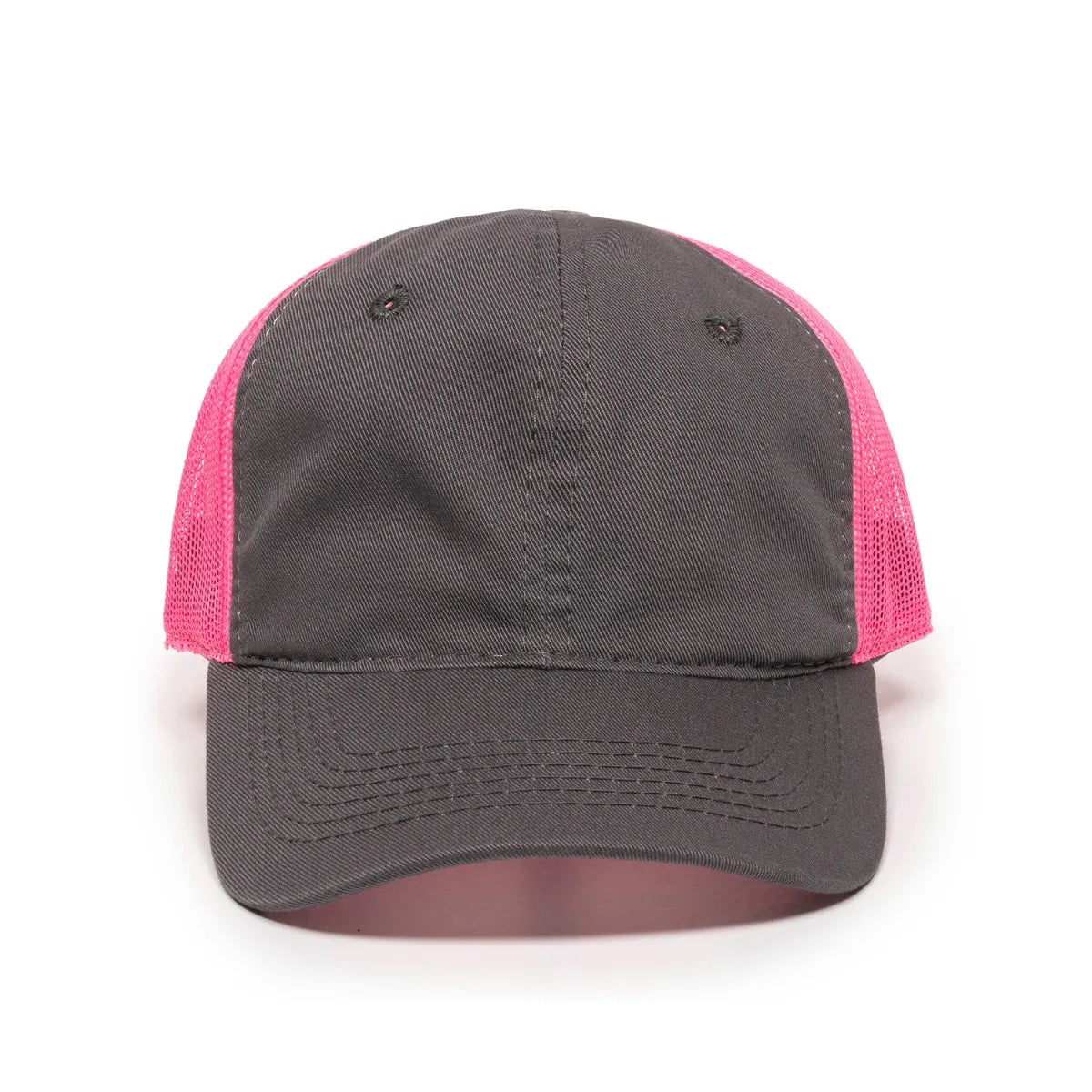 Outdoor Cap FWT-130L Garment Washed Cotton Twill Unstructured Trucker Hat Unisex Accessories Hats & Caps