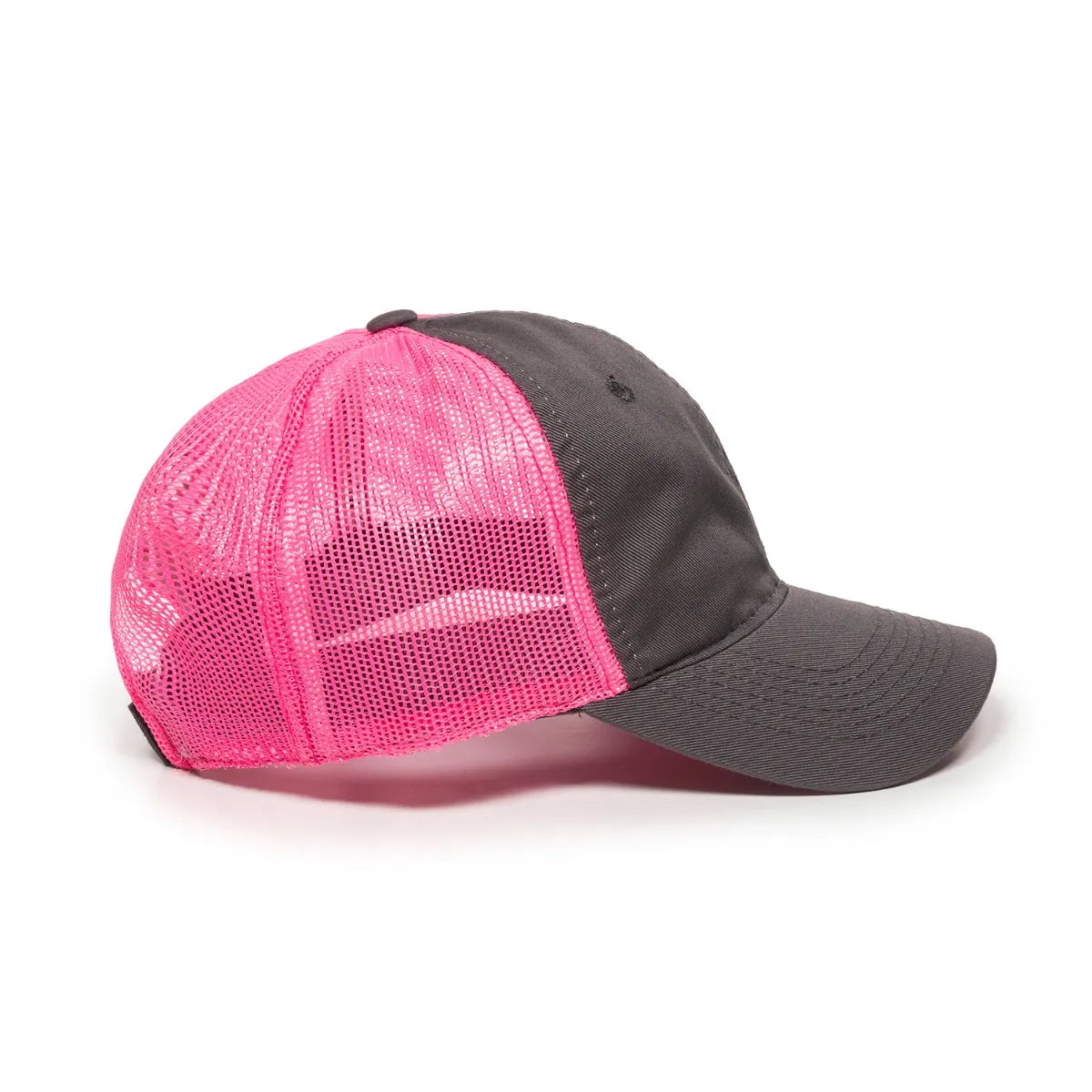 Outdoor Cap FWT-130L Garment Washed Cotton Twill Unstructured Trucker Hat Unisex Accessories Hats & Caps