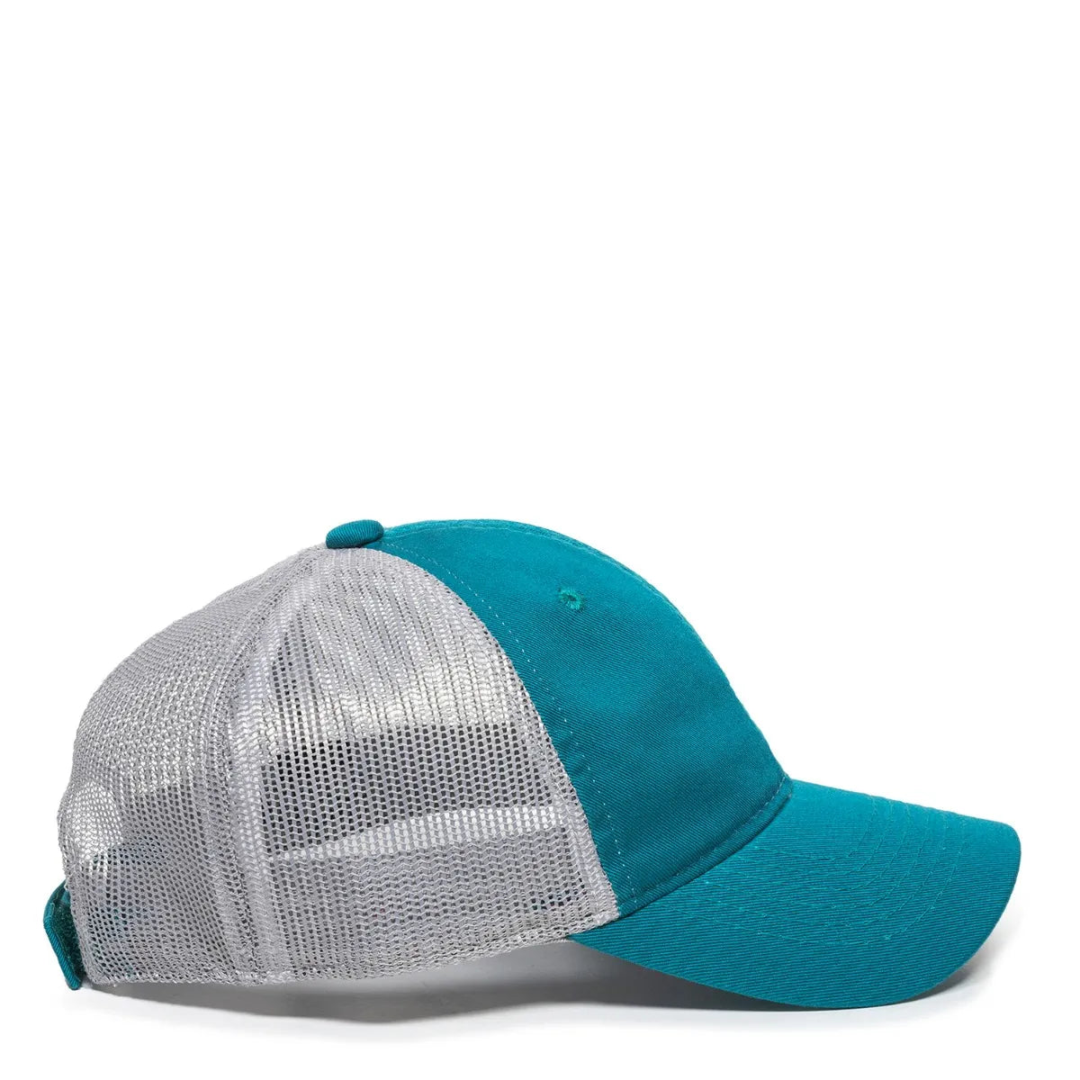 Outdoor Cap FWT-130L Garment Washed Cotton Twill Unstructured Trucker Hat Unisex Accessories Hats & Caps