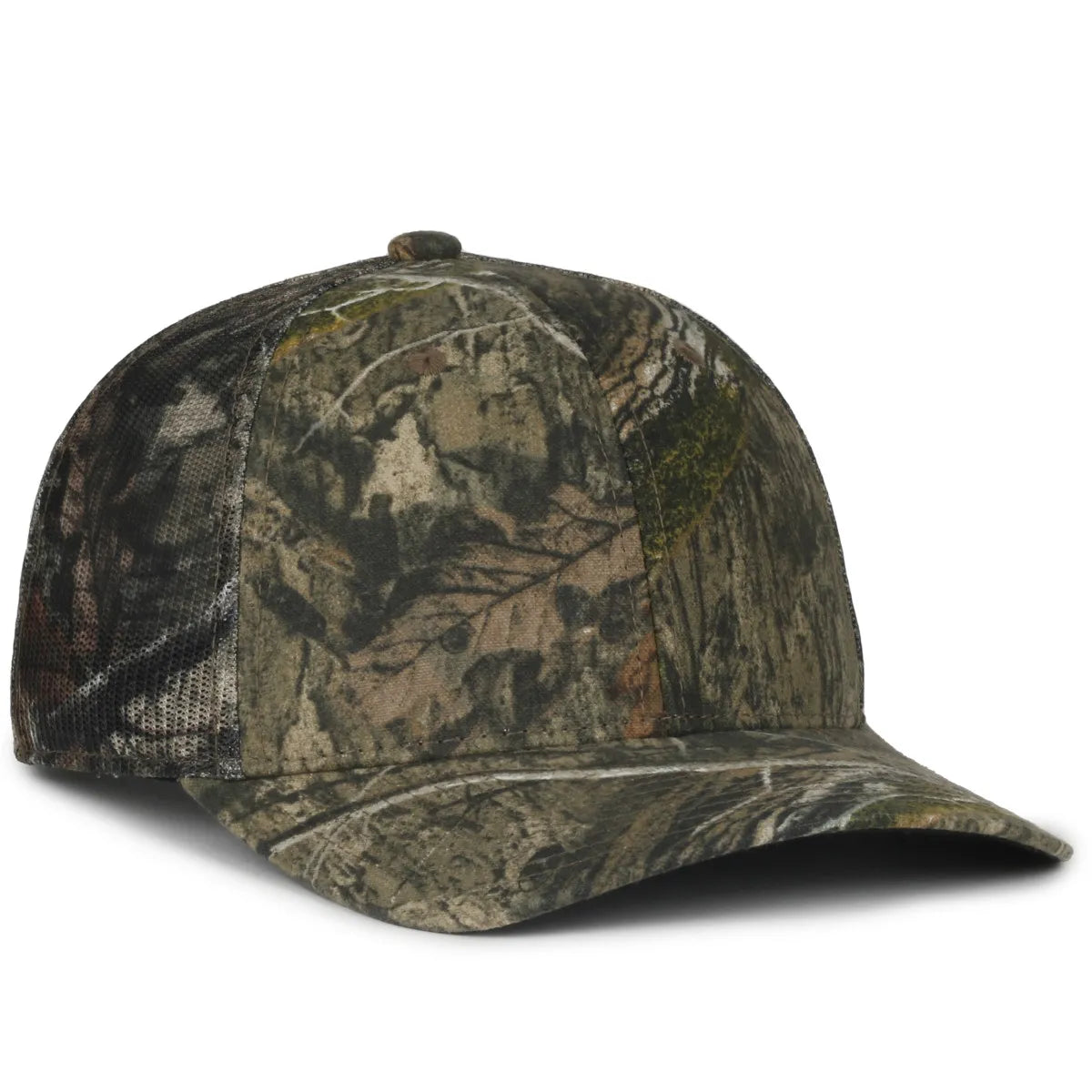 Outdoor Cap MB2020CAMO Canvas Camo Contrast Structured Trucker Hat Unisex Accessories Hats & Caps