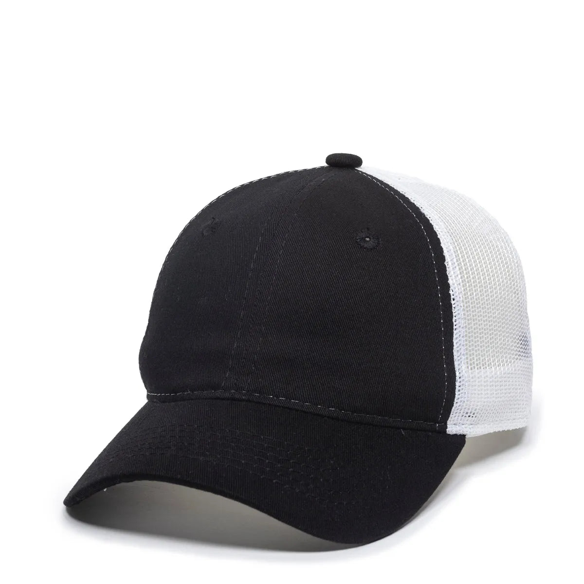 Outdoor Cap FWT-130L Garment Washed Cotton Twill Unstructured Trucker Hat Unisex Accessories Hats & Caps