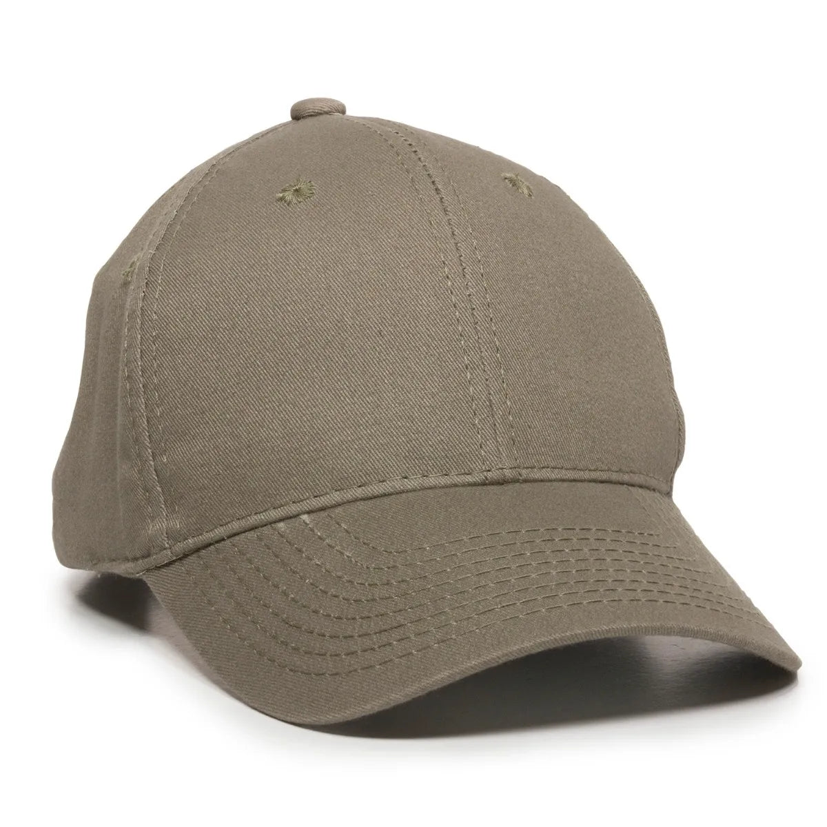 Outdoor Cap BCT-600 Brushed Twill Structured Solid Panel Hat Unisex Accessories Hats & Caps