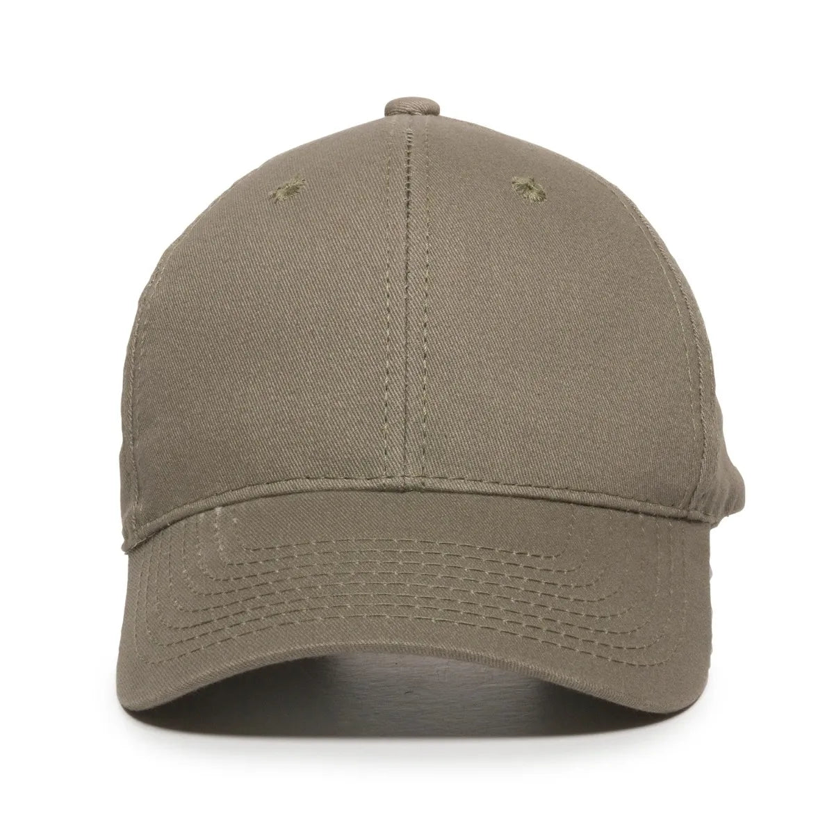 Outdoor Cap BCT-600 Brushed Twill Structured Solid Panel Hat Unisex Accessories Hats & Caps
