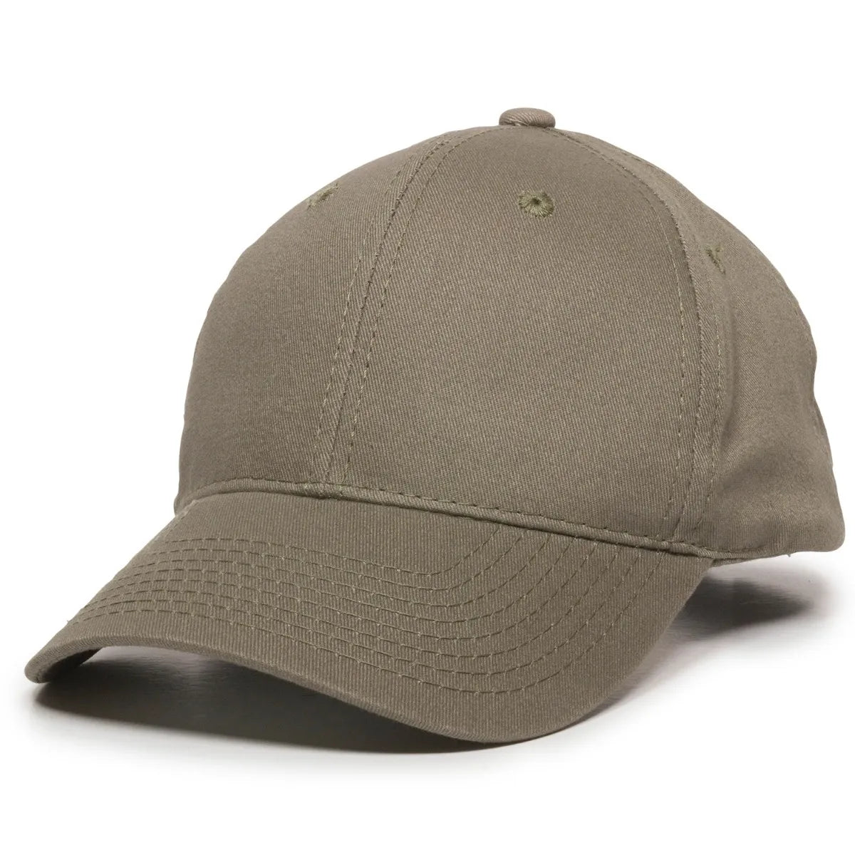 Outdoor Cap BCT-600 Brushed Twill Structured Solid Panel Hat Unisex Accessories Hats & Caps