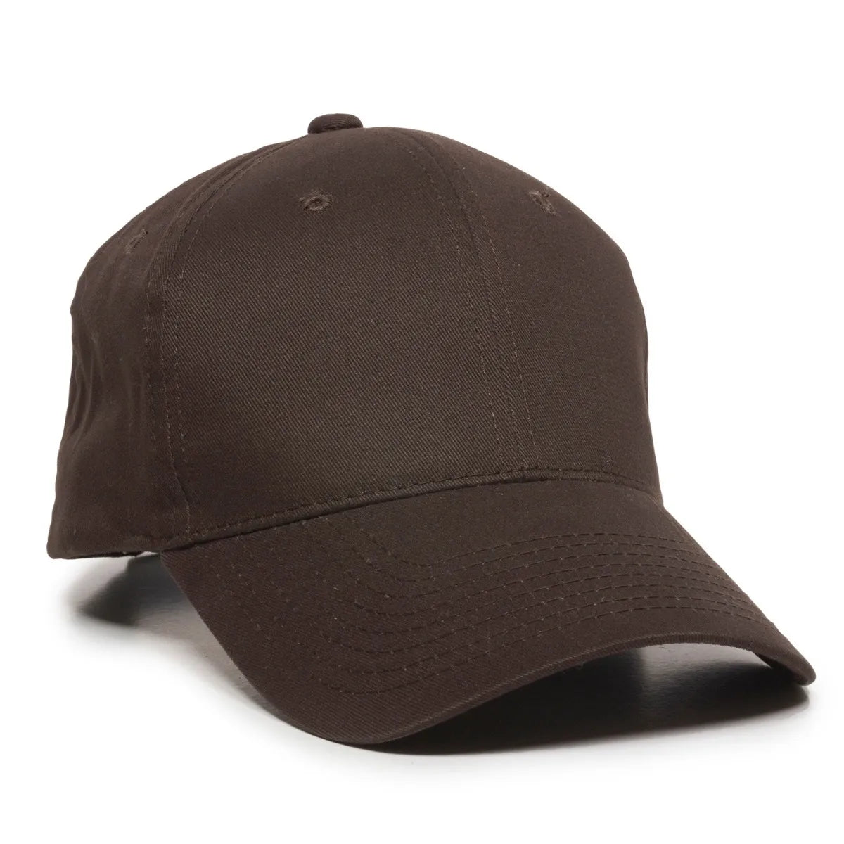 Outdoor Cap BCT-600 Brushed Twill Structured Solid Panel Hat Unisex Accessories Hats & Caps