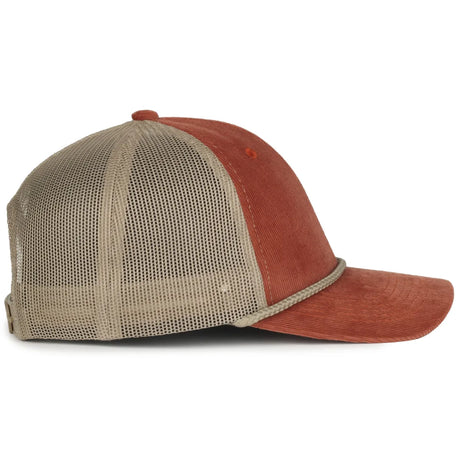 Outdoor Cap OCCORDM Corduroy Structured Trucker Hat Unisex Accessories Hats & Caps