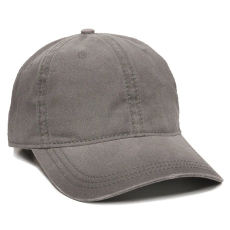 Outdoor Cap PDT-750 Enzyme Washed Unstructured Solid Back Hat Unisex Accessories Hats & Caps