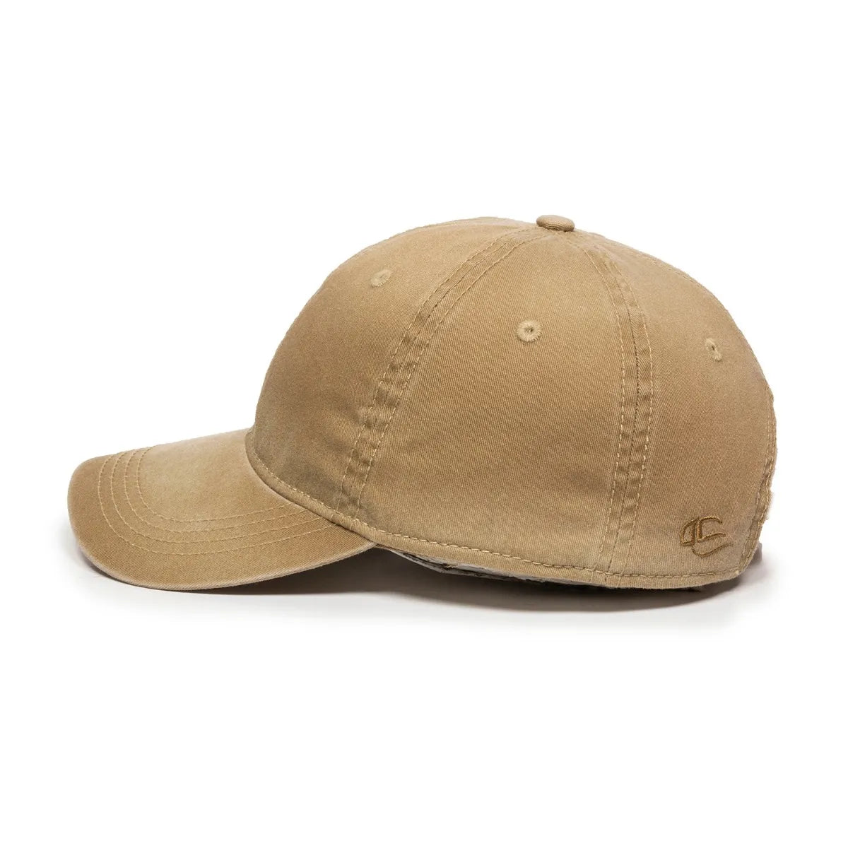 Outdoor Cap PDT-750 Enzyme Washed Unstructured Solid Back Hat Unisex Accessories Hats & Caps