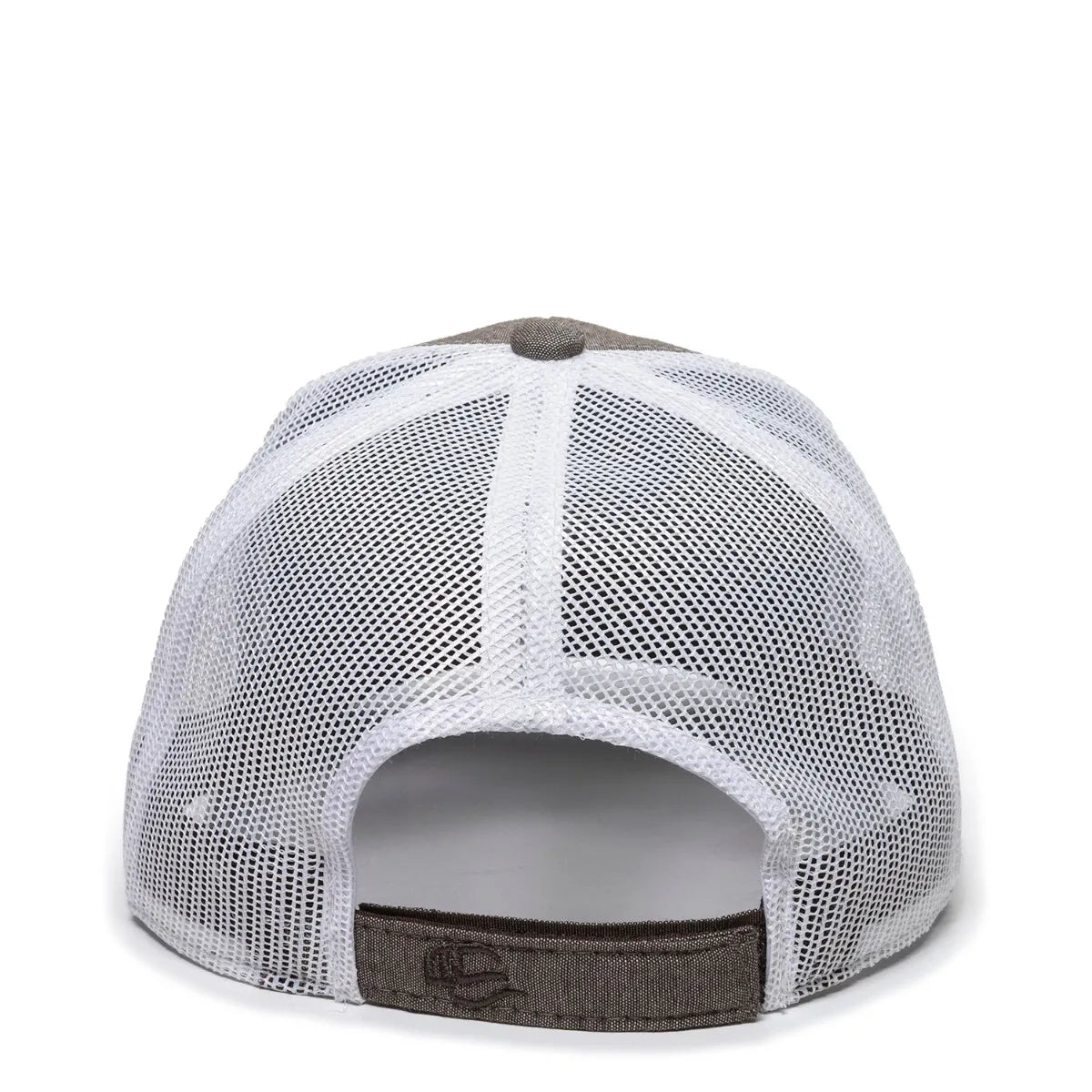 Outdoor Cap MBW-800CB Cotton Chambray Structured Trucker Hat Unisex Accessories Hats & Caps