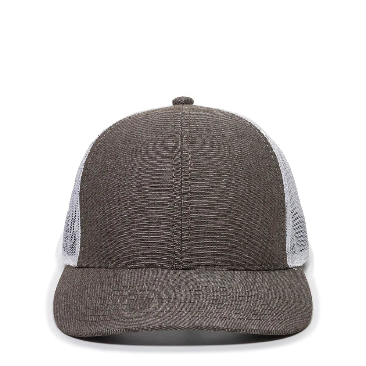 Outdoor Cap MBW-800CB Cotton Chambray Structured Trucker Hat Unisex Accessories Hats & Caps