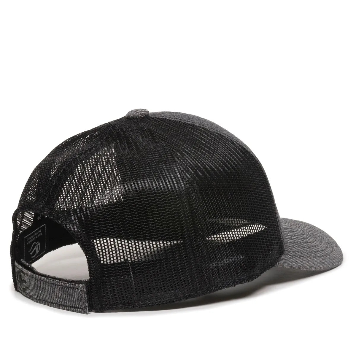 Outdoor Cap MBW-800CB Cotton Chambray Structured Trucker Hat Unisex Accessories Hats & Caps