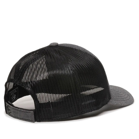 Outdoor Cap MBW-800CB Cotton Chambray Structured Trucker Hat Unisex Accessories Hats & Caps