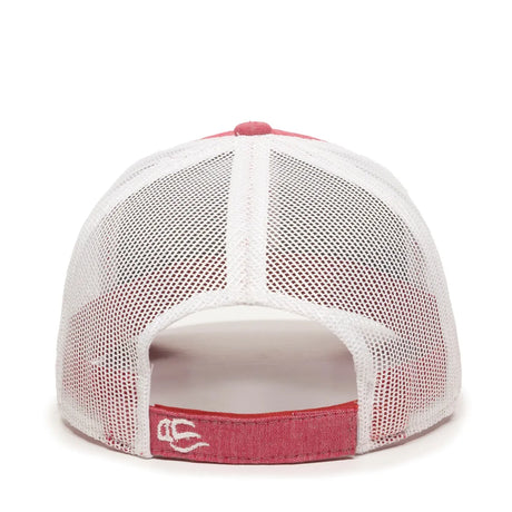 Outdoor Cap MBW-800CB Cotton Chambray Structured Trucker Hat Unisex Accessories Hats & Caps