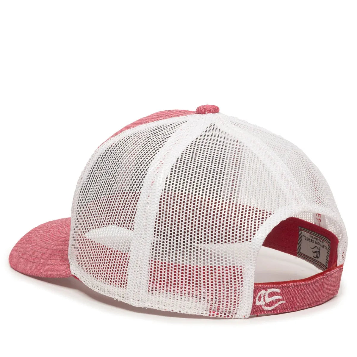 Outdoor Cap MBW-800CB Cotton Chambray Structured Trucker Hat Unisex Accessories Hats & Caps