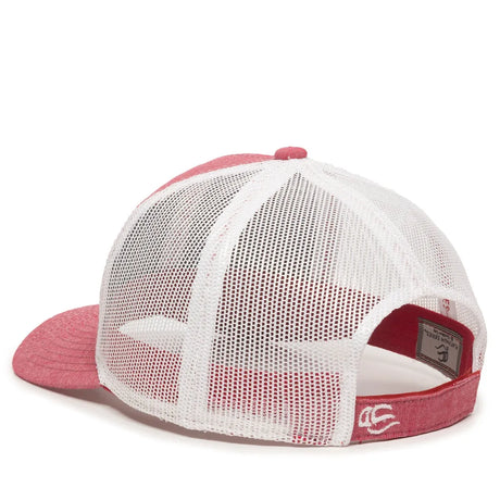 Outdoor Cap MBW-800CB Cotton Chambray Structured Trucker Hat Unisex Accessories Hats & Caps