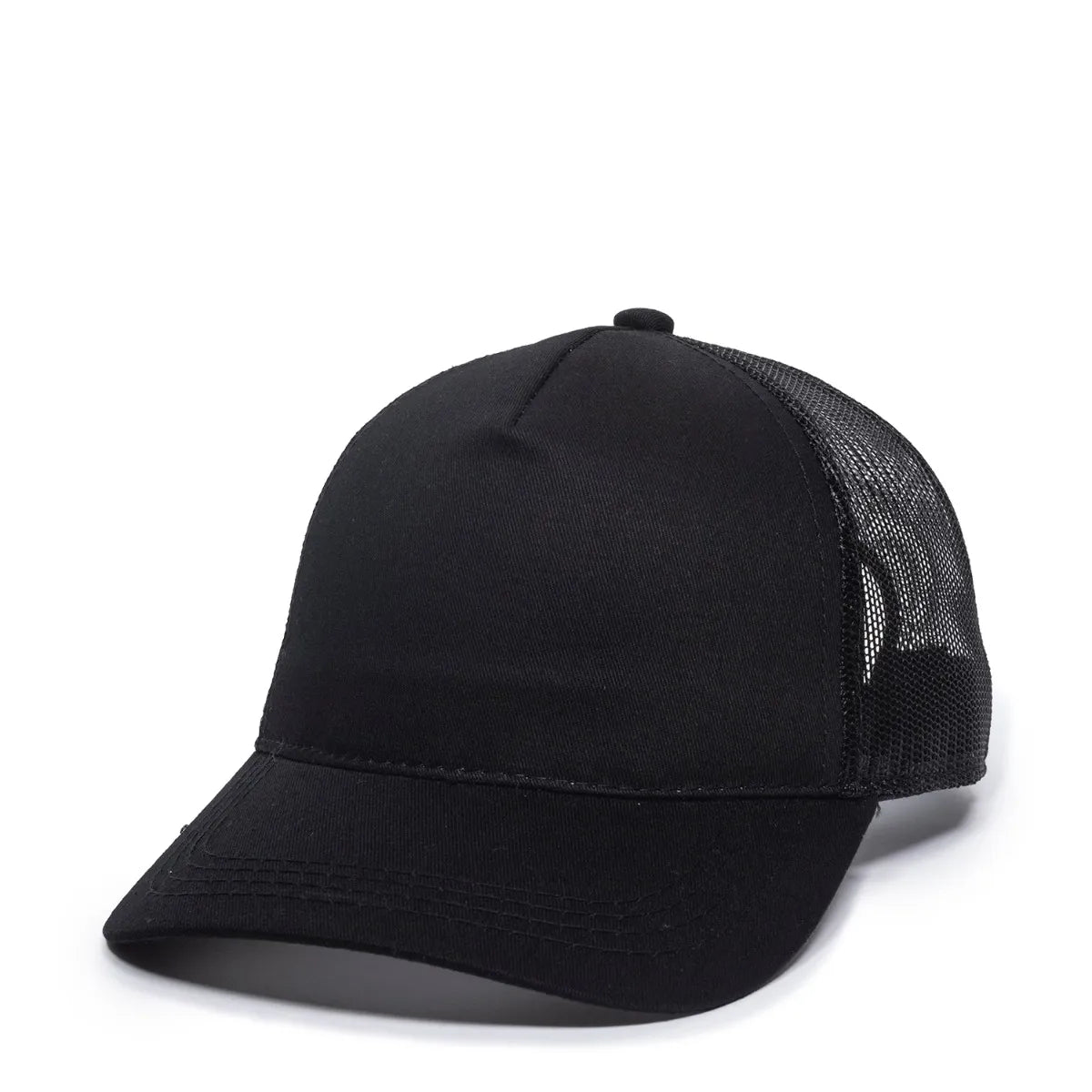 Outdoor Cap GL-415 Solid Cotton Twill Structured Trucker Hat Unisex Accessories Hats & Caps