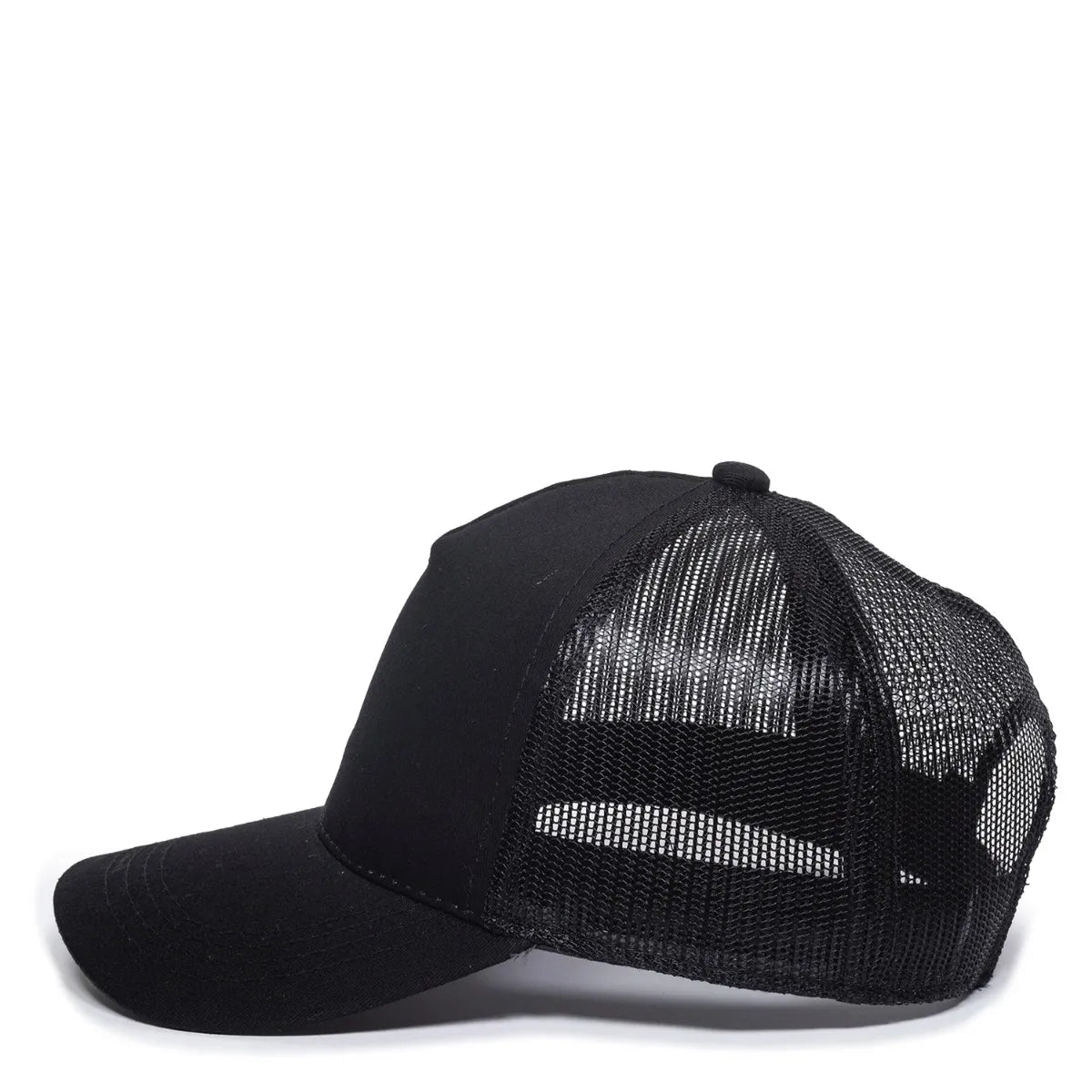 Outdoor Cap GL-415 Solid Cotton Twill Structured Trucker Hat Unisex Accessories Hats & Caps