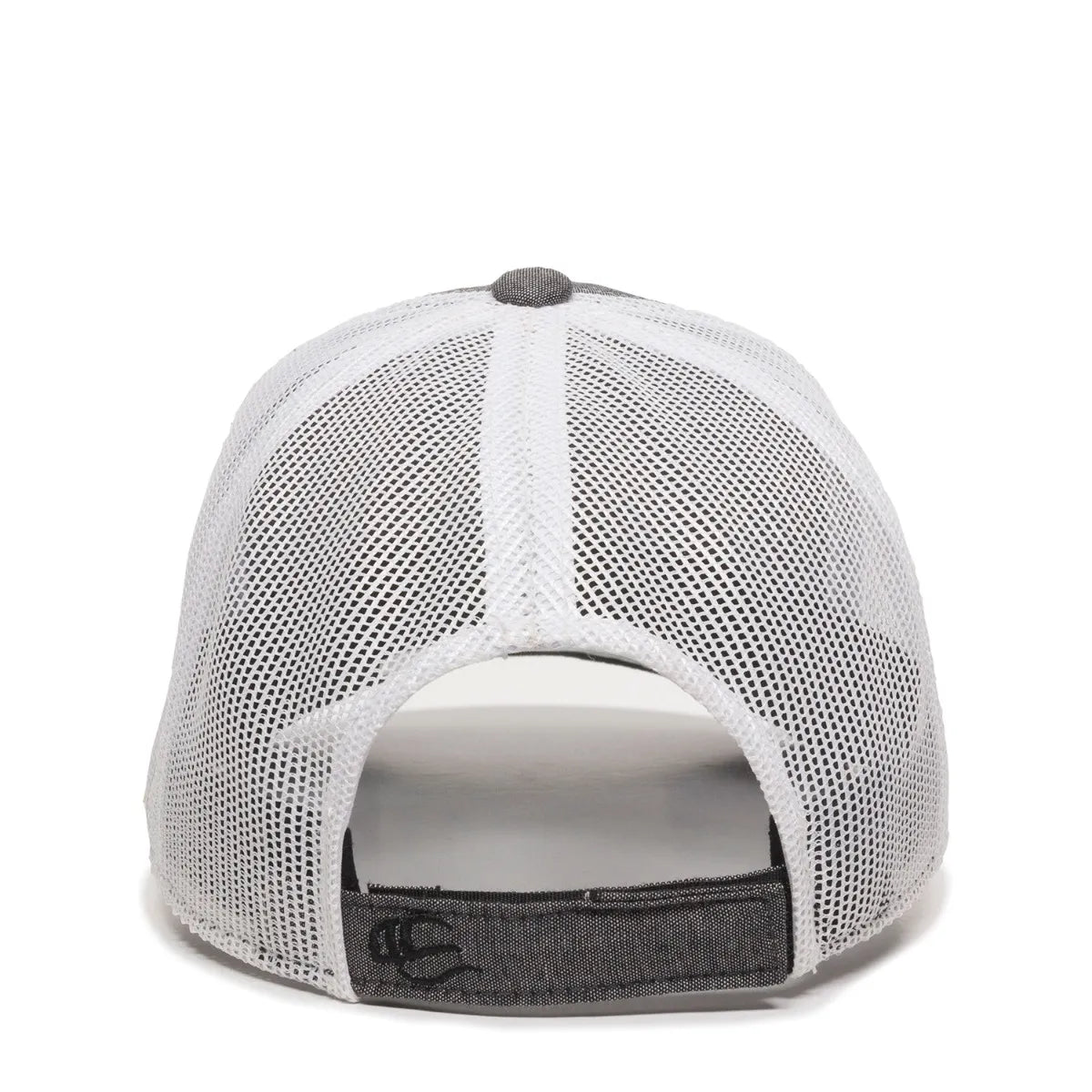 Outdoor Cap MBW-800CB Cotton Chambray Structured Trucker Hat Unisex Accessories Hats & Caps