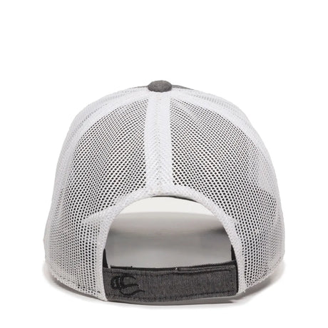 Outdoor Cap MBW-800CB Cotton Chambray Structured Trucker Hat Unisex Accessories Hats & Caps