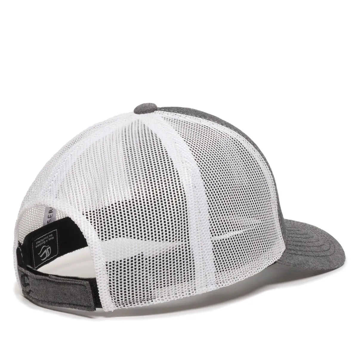 Outdoor Cap MBW-800CB Cotton Chambray Structured Trucker Hat Unisex Accessories Hats & Caps