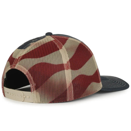 Outdoor Cap OC771PM Sublimated Flags Structured Trucker Hat Unisex Accessories Hats & Caps