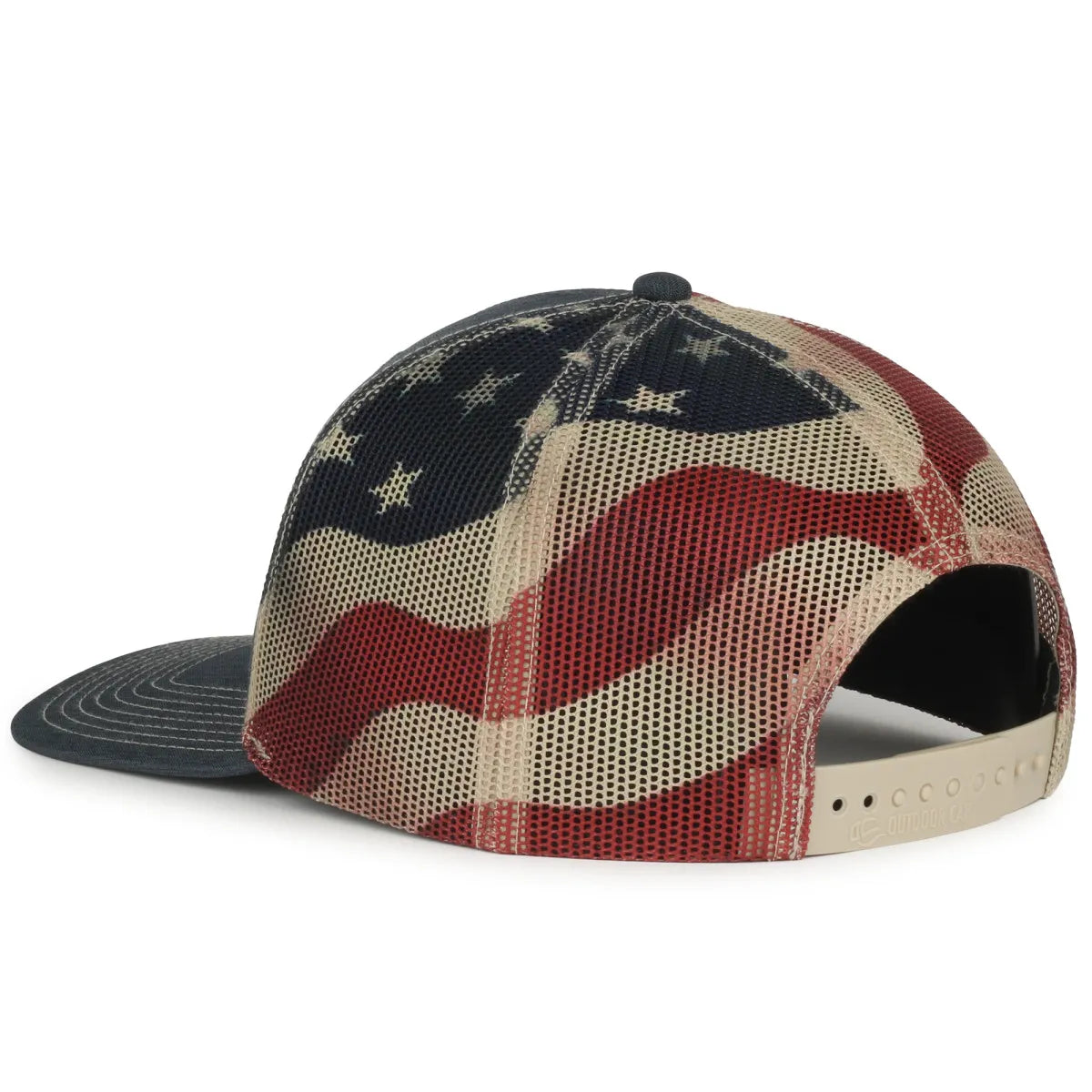 Outdoor Cap OC771PM Sublimated Flags Structured Trucker Hat Unisex Accessories Hats & Caps