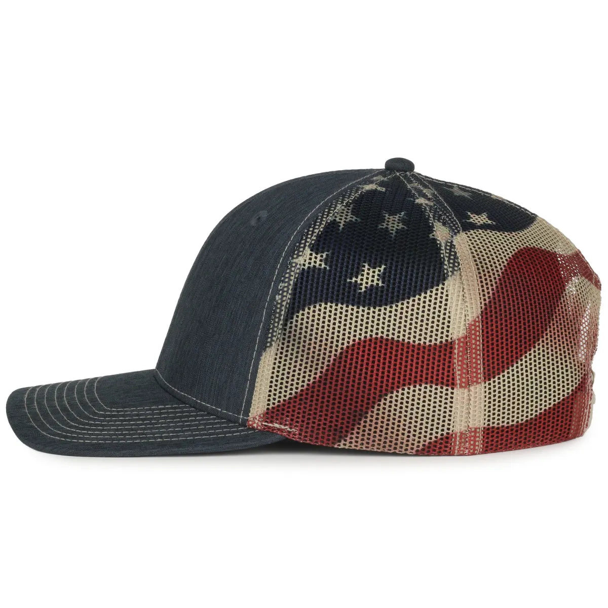 Outdoor Cap OC771PM Sublimated Flags Structured Trucker Hat Unisex Accessories Hats & Caps