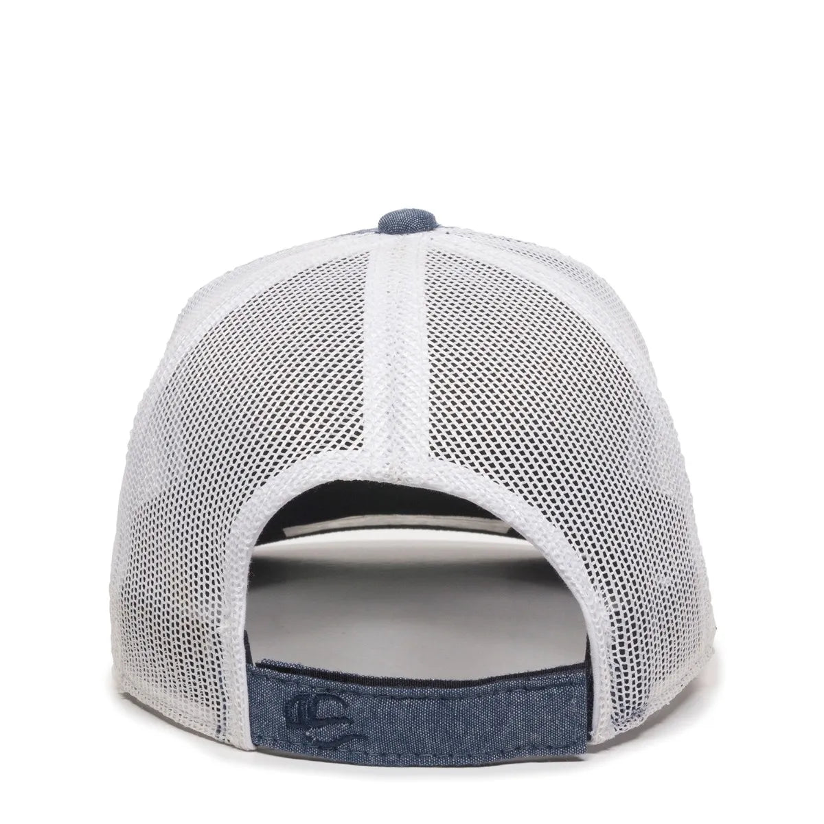 Outdoor Cap MBW-800CB Cotton Chambray Structured Trucker Hat Unisex Accessories Hats & Caps