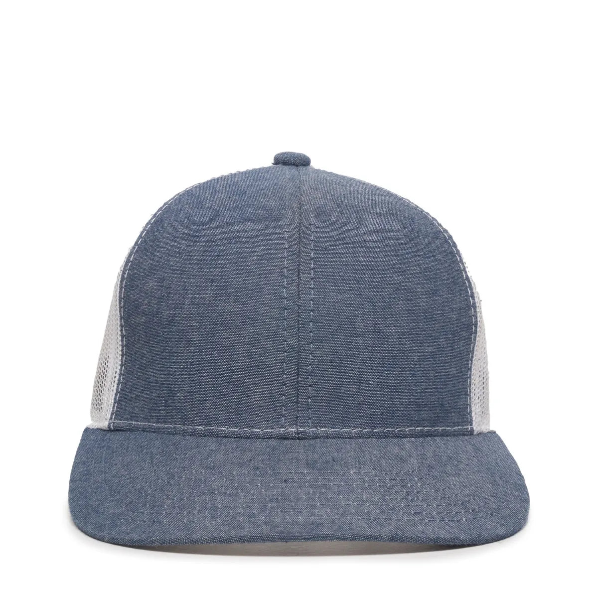 Outdoor Cap MBW-800CB Cotton Chambray Structured Trucker Hat Unisex Accessories Hats & Caps