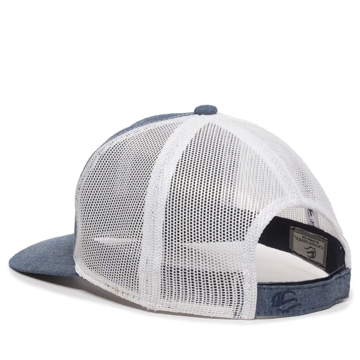 Outdoor Cap MBW-800CB Cotton Chambray Structured Trucker Hat Unisex Accessories Hats & Caps