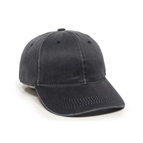 Outdoor Cap HPD-605 Heavy Washed Unstructured Solid Back Hat Unisex Accessories Hats & Caps