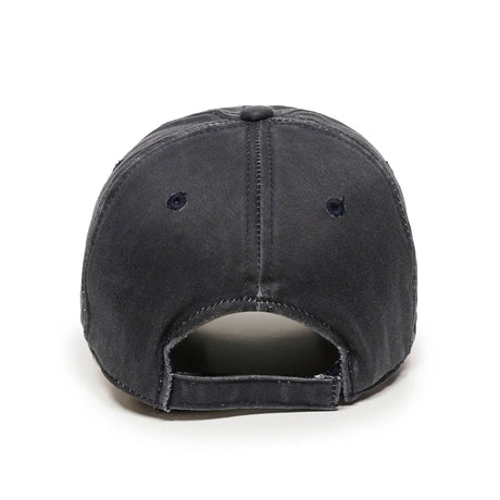 Outdoor Cap HPD-605 Heavy Washed Unstructured Solid Back Hat Unisex Accessories Hats & Caps