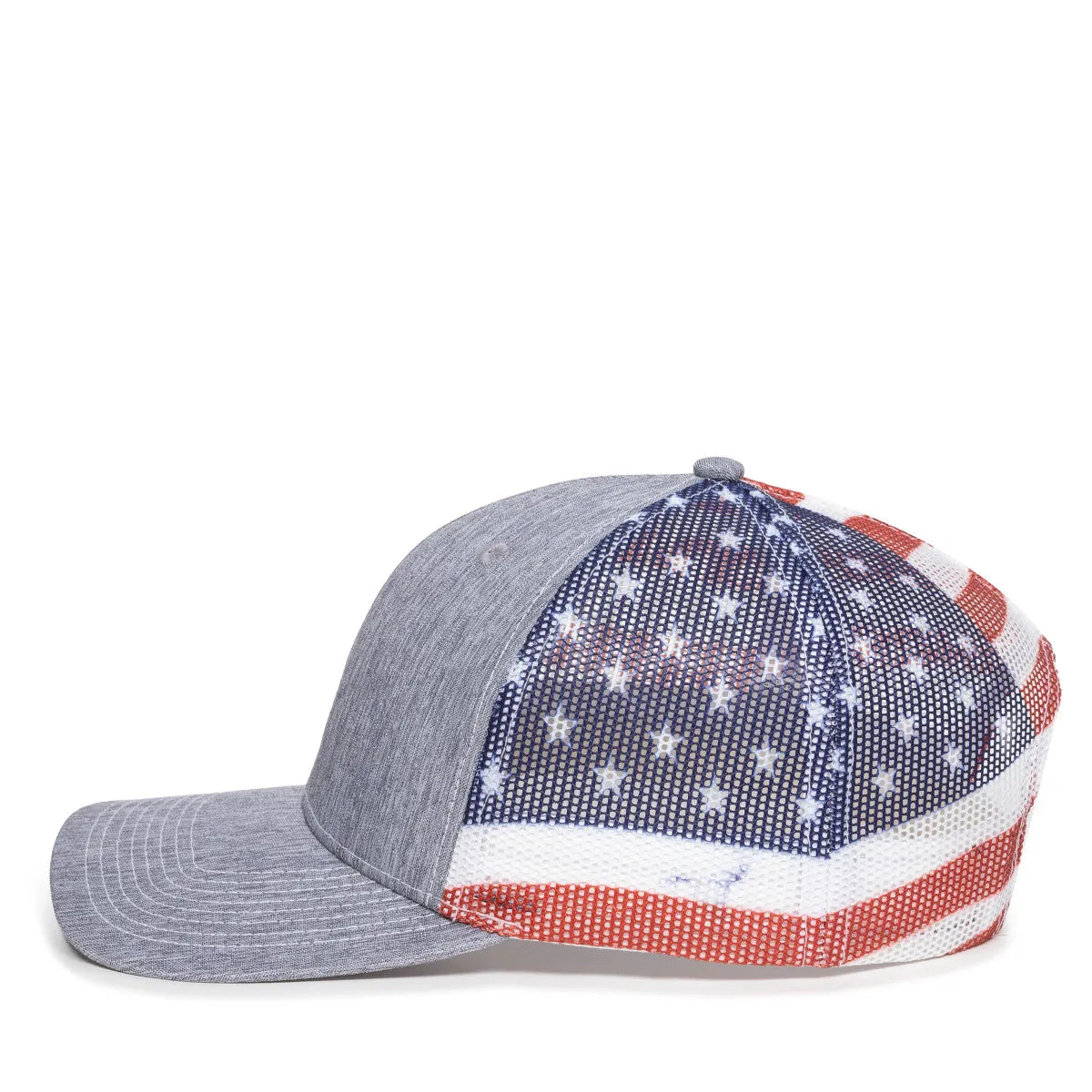 Outdoor Cap OC771PM Sublimated Flags Structured Trucker Hat Unisex Accessories Hats & Caps