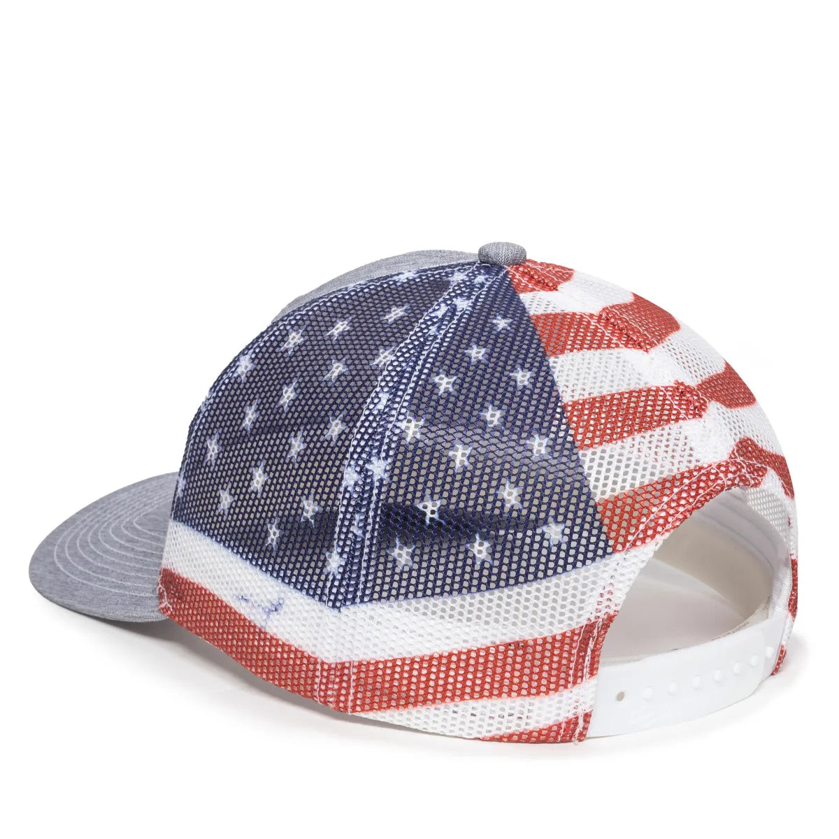 Outdoor Cap OC771PM Sublimated Flags Structured Trucker Hat Unisex Accessories Hats & Caps