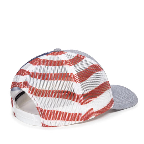 Outdoor Cap OC771PM Sublimated Flags Structured Trucker Hat Unisex Accessories Hats & Caps