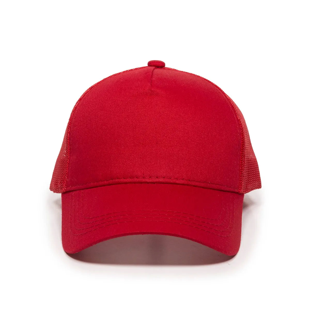 Outdoor Cap GL-415 Solid Cotton Twill Structured Trucker Hat Unisex Accessories Hats & Caps