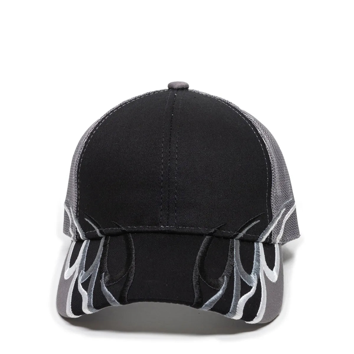 Outdoor Cap WAV-605M Embroidered Wave Design Structured Trucker Hat Unisex Accessories Hats & Caps