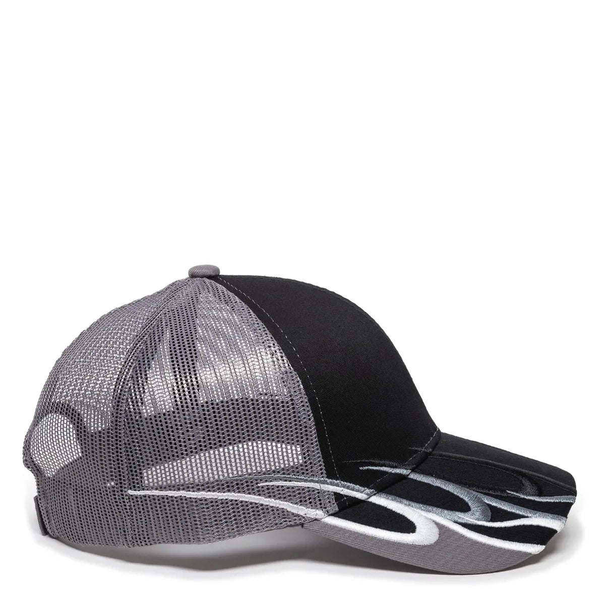 Outdoor Cap WAV-605M Embroidered Wave Design Structured Trucker Hat Unisex Accessories Hats & Caps