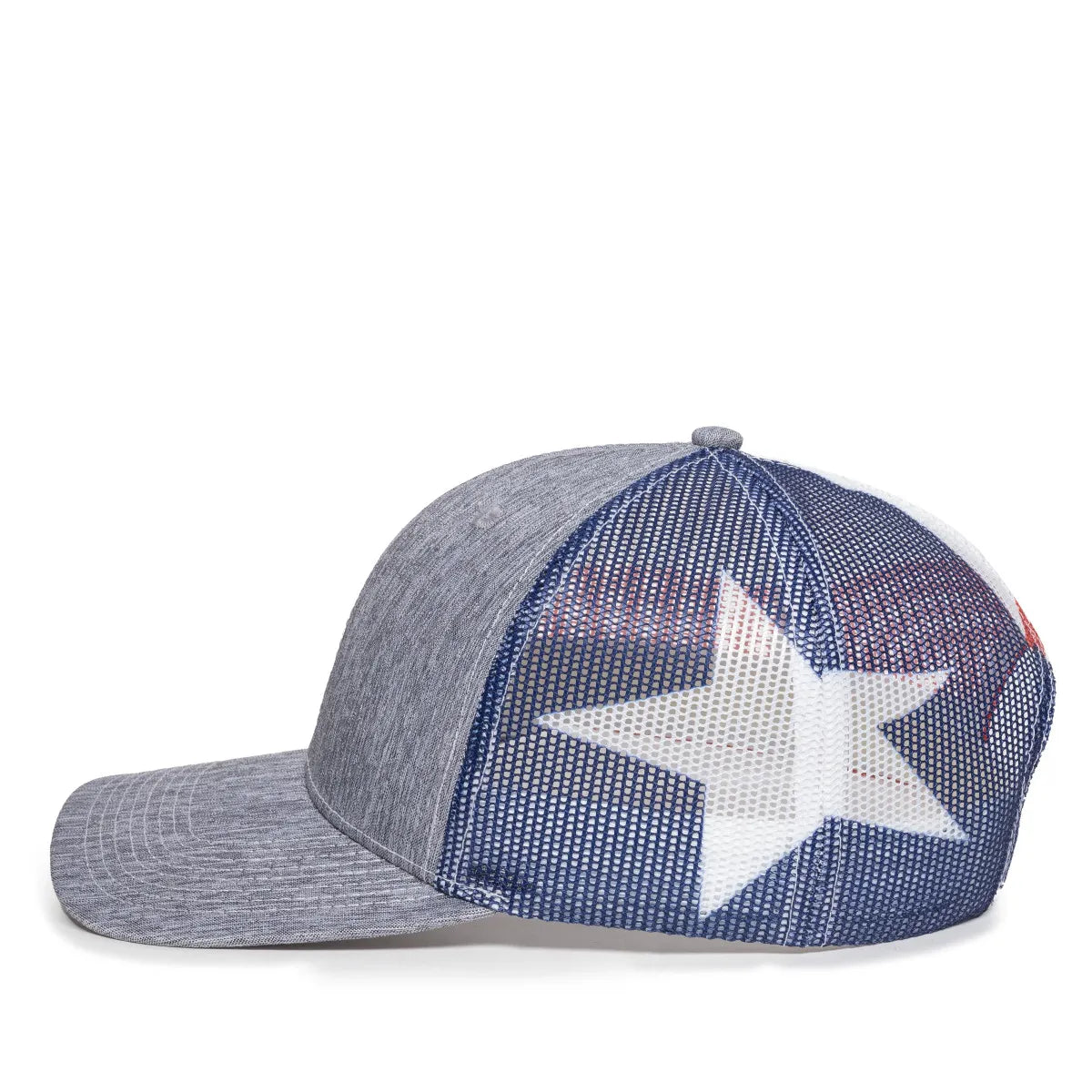 Outdoor Cap OC771PM Sublimated Flags Structured Trucker Hat Unisex Accessories Hats & Caps