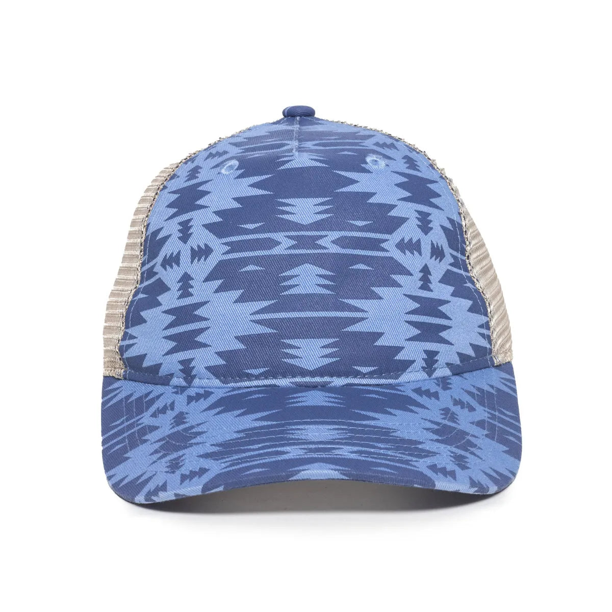 Outdoor Cap OC901M Aztec & Leopard Unstructured Trucker Hat Unisex Accessories Hats & Caps