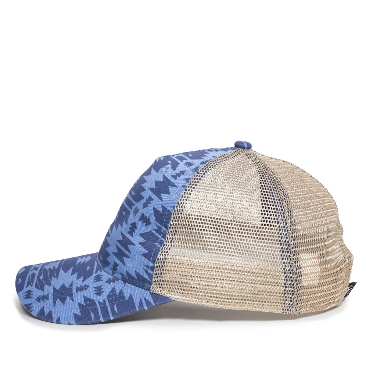 Outdoor Cap OC901M Aztec & Leopard Unstructured Trucker Hat Unisex Accessories Hats & Caps