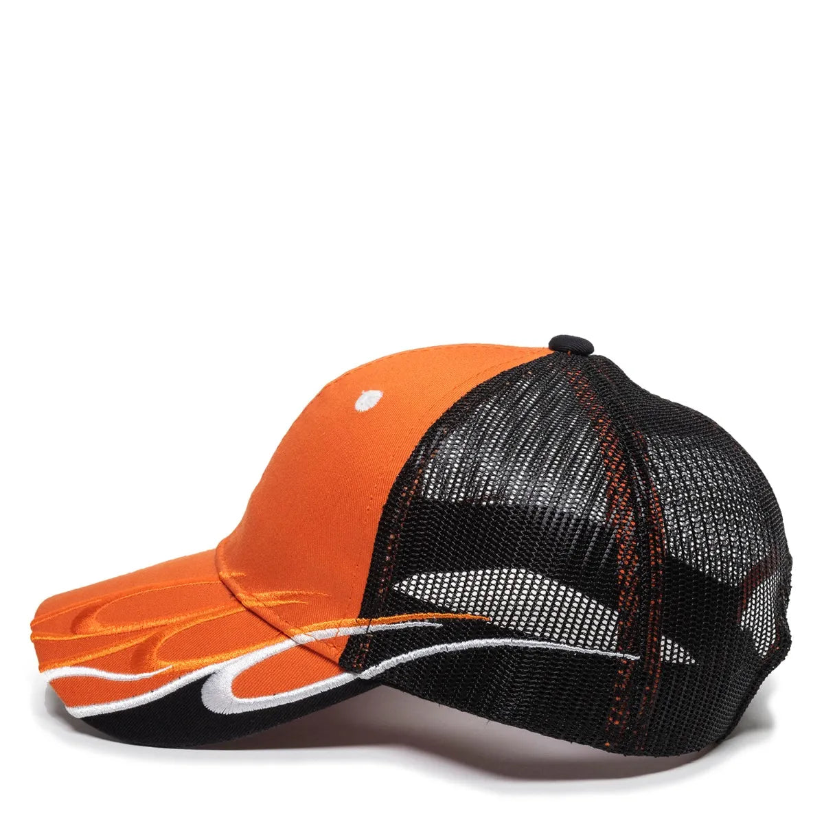 Outdoor Cap WAV-605M Embroidered Wave Design Structured Trucker Hat Unisex Accessories Hats & Caps