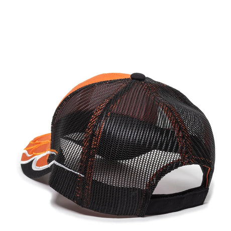 Outdoor Cap WAV-605M Embroidered Wave Design Structured Trucker Hat Unisex Accessories Hats & Caps