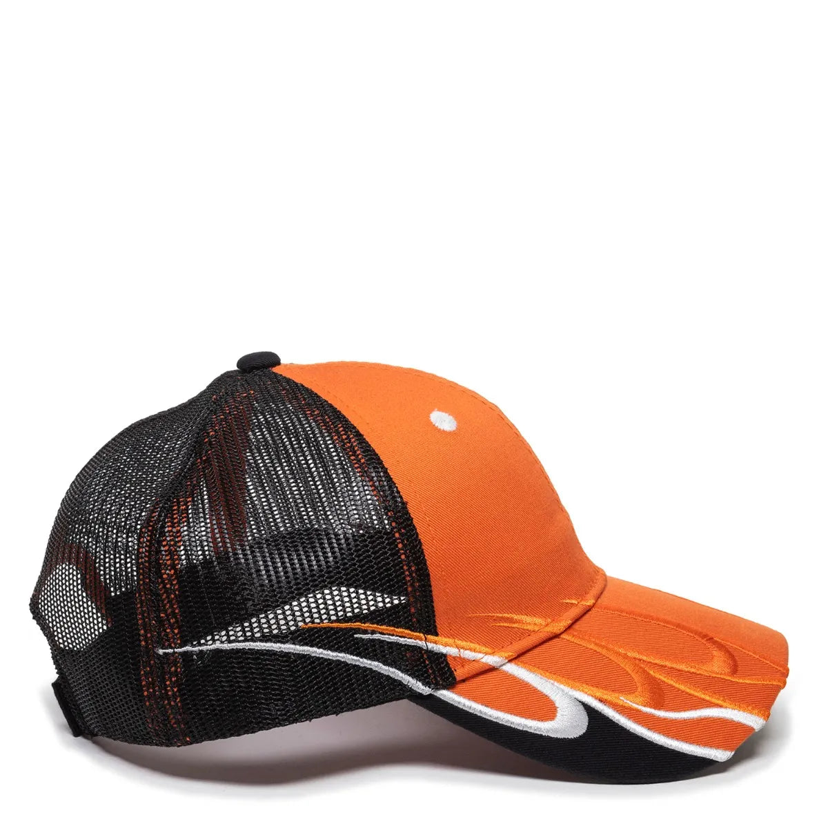 Outdoor Cap WAV-605M Embroidered Wave Design Structured Trucker Hat Unisex Accessories Hats & Caps