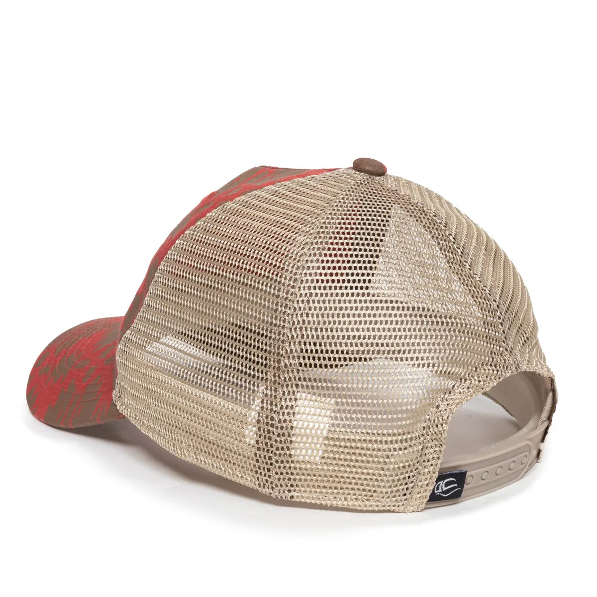 Outdoor Cap OC901M Aztec & Leopard Unstructured Trucker Hat Unisex Accessories Hats & Caps