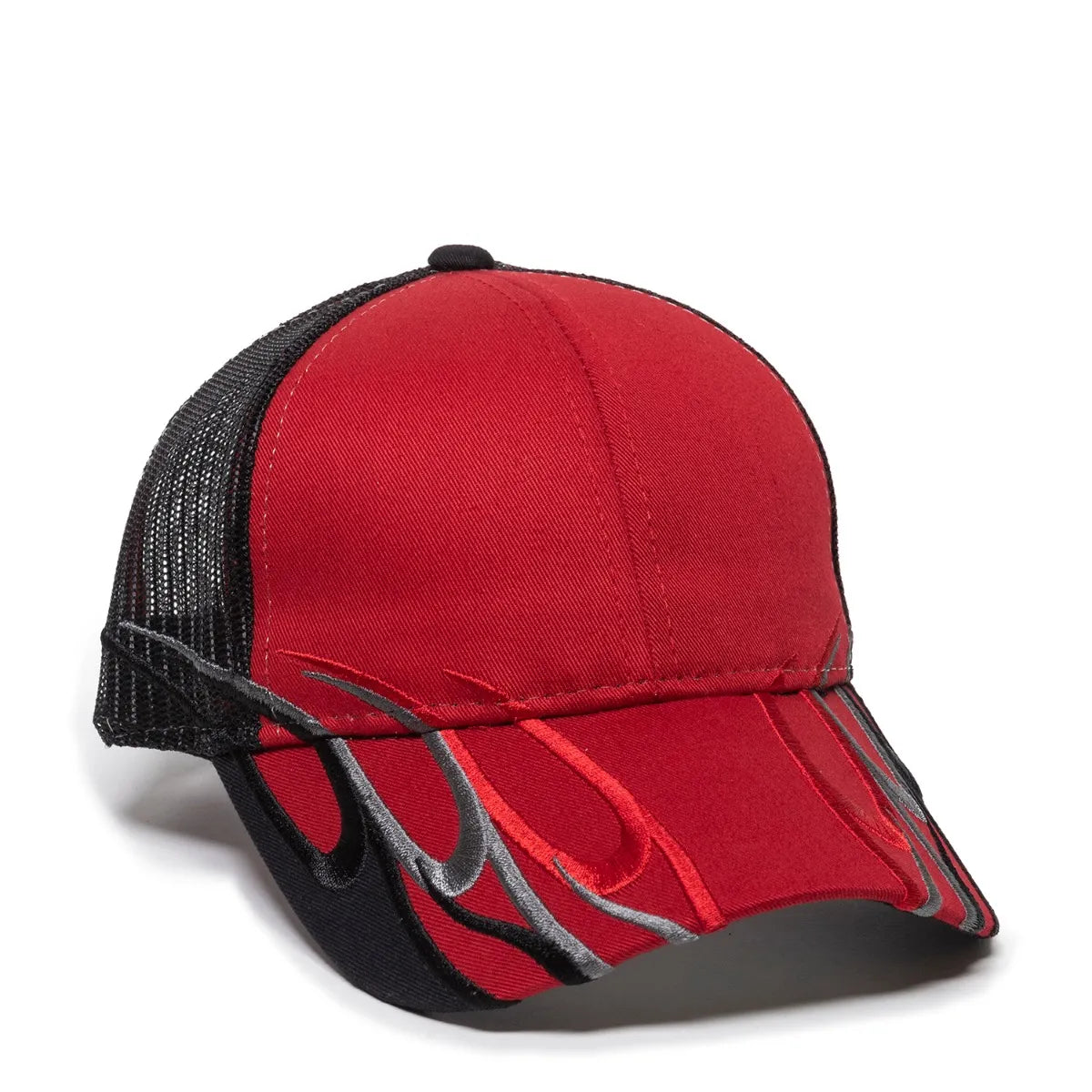 Outdoor Cap WAV-605M Embroidered Wave Design Structured Trucker Hat Unisex Accessories Hats & Caps